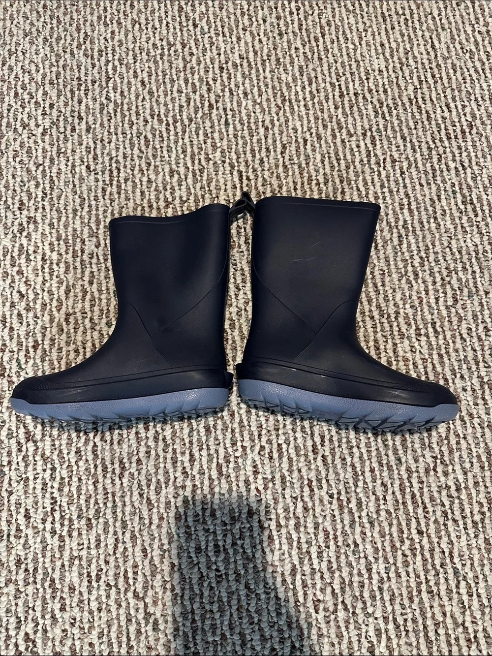 Cat & Jack Black Kids Rain Boots with Easy Pull Tabs
